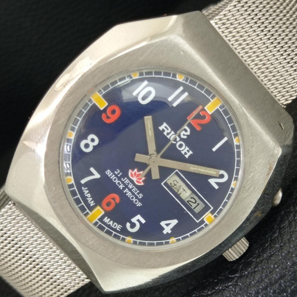 

RICOH R31 АВТОМАТИЧНИЙ ЯПОНСЬКИЙ ЧОЛОВІЧИЙ ВІНТАЖНИЙ ГОДИННИК З СИНІМ ЦИФЕРБЛАТОМ a705184-1