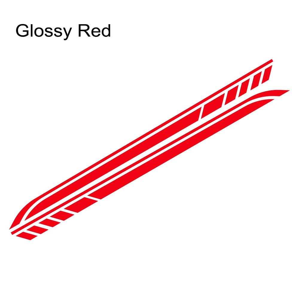 2PCS DIY Car Both Sides Body Stickers Stripes Waterproof Auto Door Decals Automobiles Products Car Wrap Vinyl Film Accessories