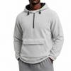 Men's Color Hoodie with Patch Pocket Long Sleeve Casual Athletic Sweatshirt