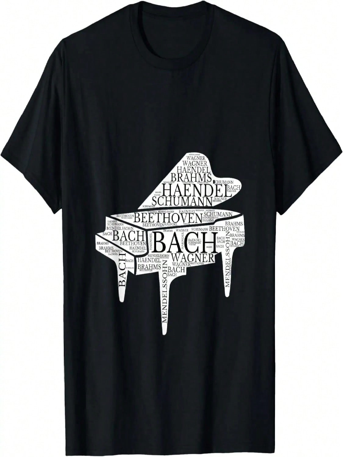 Piano, Musical Pattern For Classical Music Pianists T-Shirt S разноцветный