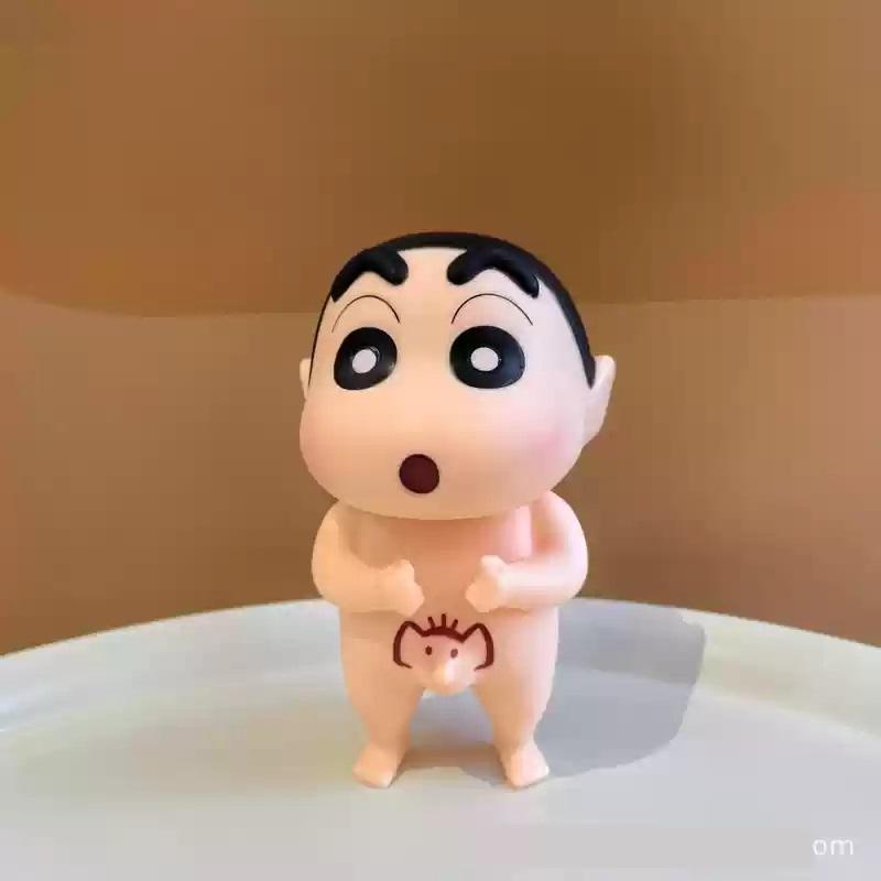 New Crayon Shinchan Cartoon Anime Action Figure Kawaii Desktop Decoration Model Doll Creative Collectible Toy Kids Girls Gifts