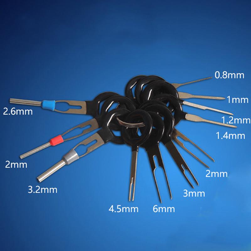 

11 шт. автомобильный обжимной разъем для электропроводки, набор для извлечения штифтов для ремонта автомобиля, набор ручных инструментов 11pcs