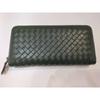 Factory direct sales leather woven long multi-card wallet simple business zipper clutch bag horizontal large banknote wallet