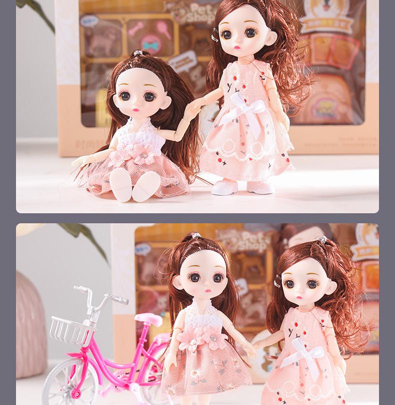 Princess Doll Gift Box Set: Dress-Up Barbie Doll Toys for Girls