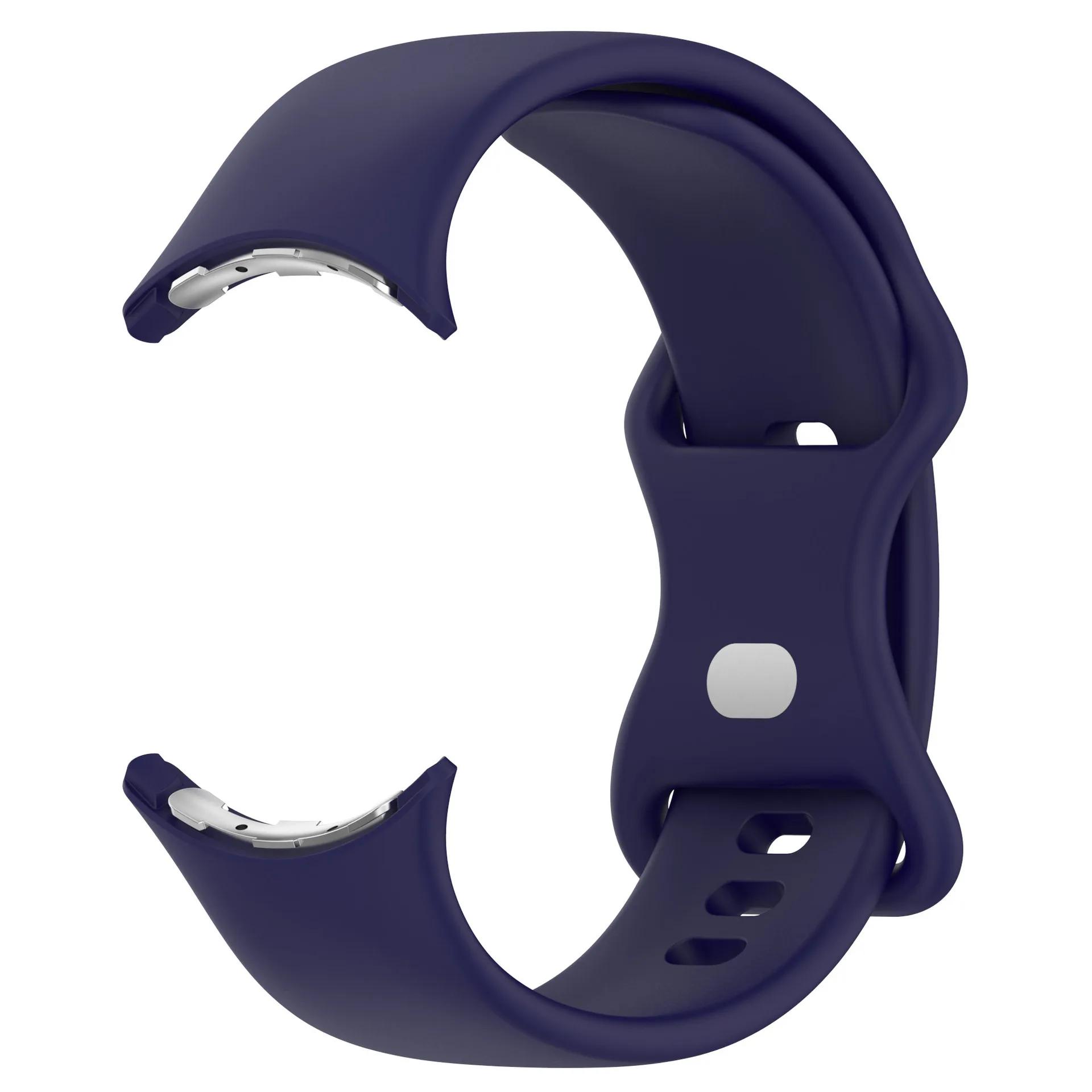 

Силиконовый ремешок для Google Pixel Watch 3 41 мм 45 мм ремешок водонепроницаемый мужской женский ремешок для Pixel Watch 2 Pixel Watch 1 ремешок Pixel Watch 3 45mm полуночно-синий