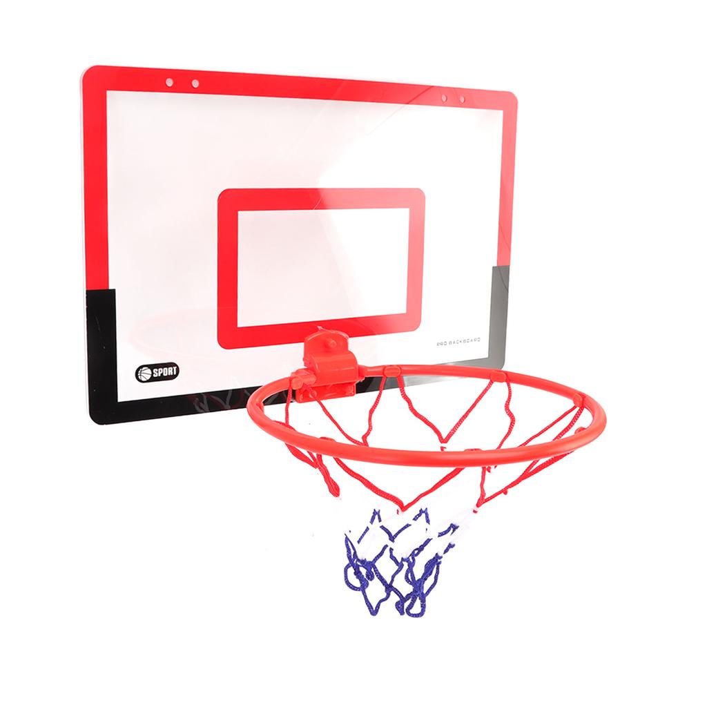 Mini Basketball Hoop Set Hole Free Mounting Bounce Design Red Black Indoor Parent Child Interaction