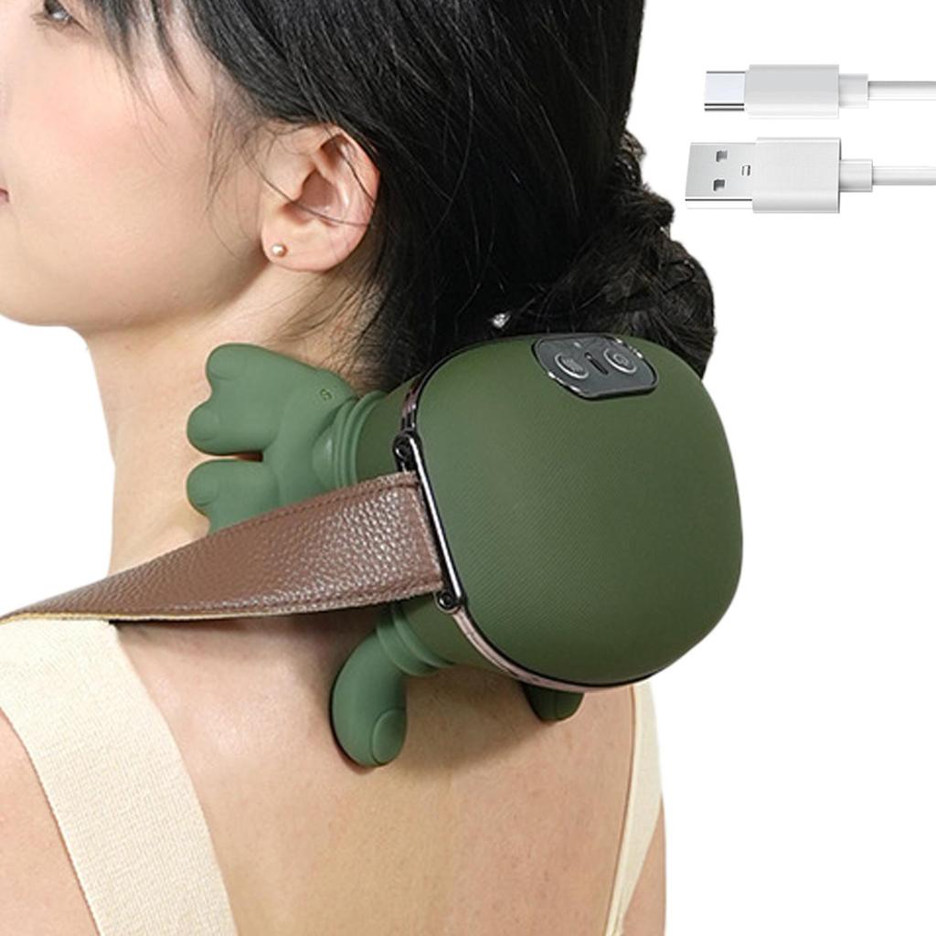 Shoulder Massager 3 Speed 2 Heating Modes Stimulator Rechargeable Neck Back Massager Deep Tissue for Dad Mom Him Her Spa