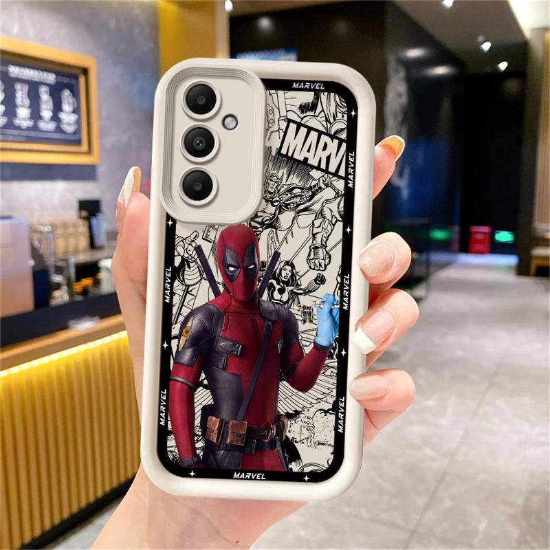 Marvel Deadpool Phone Case for Samsung Galaxy A15 A25 A35 A55 A51 A71 A72 A73 A52 A52s A53 A54 Soft 4G 5G Soft Cover