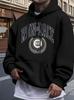 Casual Print Fleece Hoodie Sweatshirt