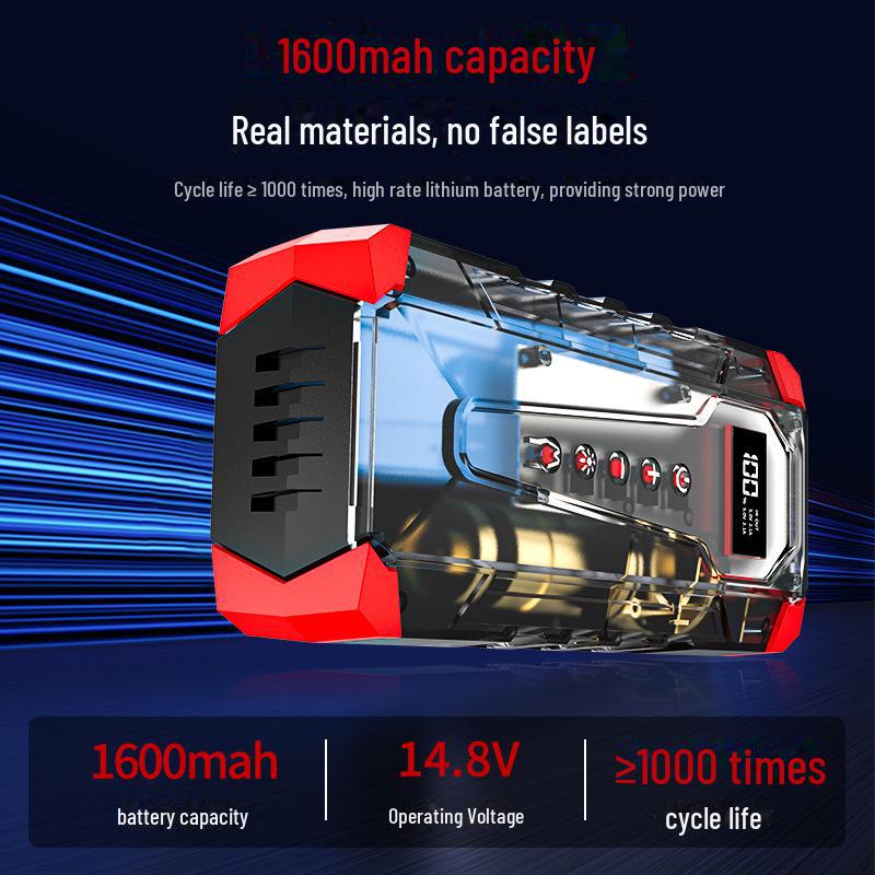 Portable Car and Motorcycle Jump-Start Air Pump with Emergency Power Supply