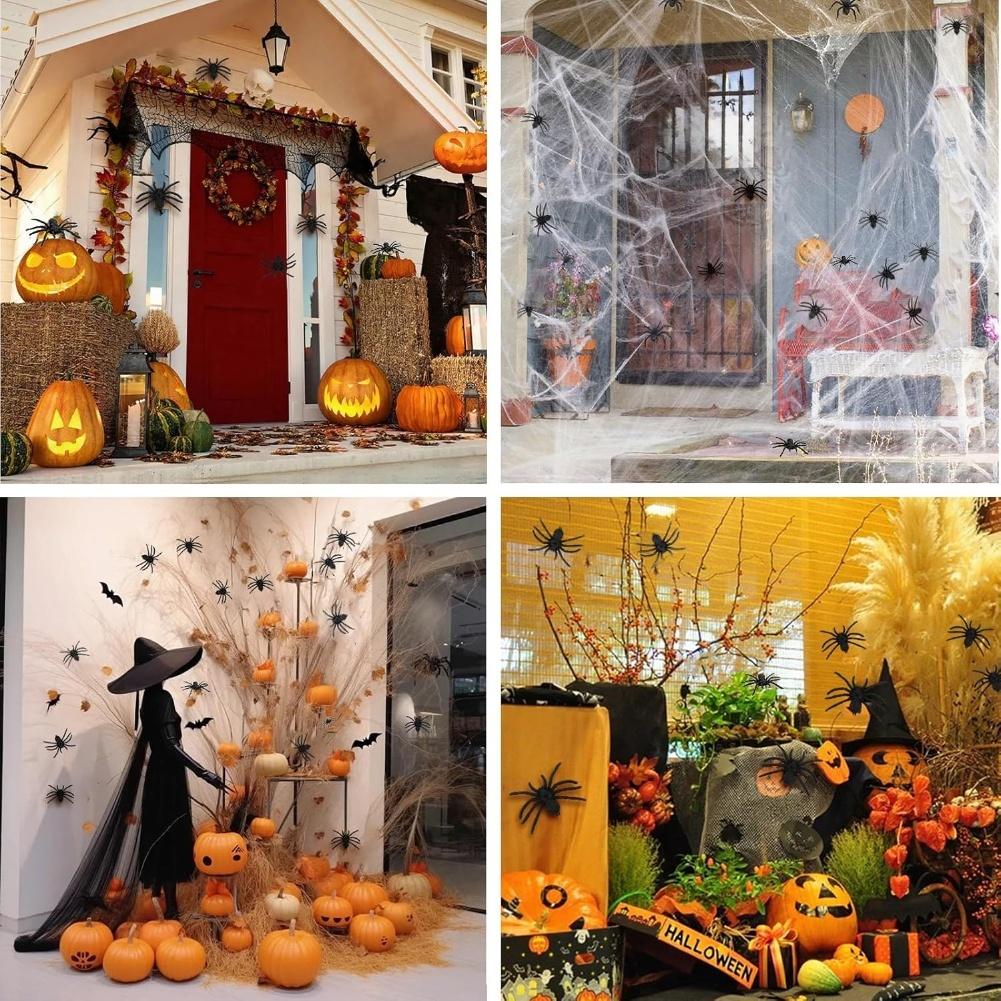 Decorative Pranks Fake Spider Decoration Prank Accessories Halloween Party Supplies Creepy Black Haunted House Prop