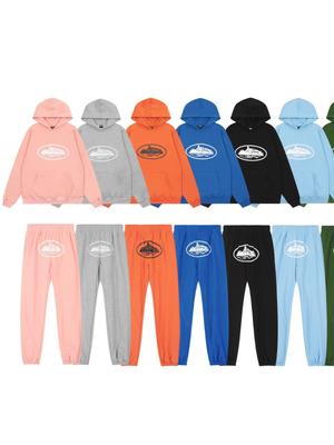 Μοντέρνο Ανδρικό Σετ Φούτερ Fleece Streetwear Χαλαρής Εφαρμογής Corteiz
