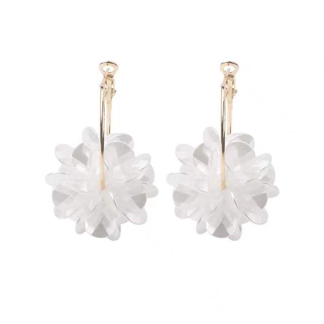 Летние длинные цветочные серьги ручной работы с жемчугом и бисером, корейские модные блестящие серьги, милые украшения