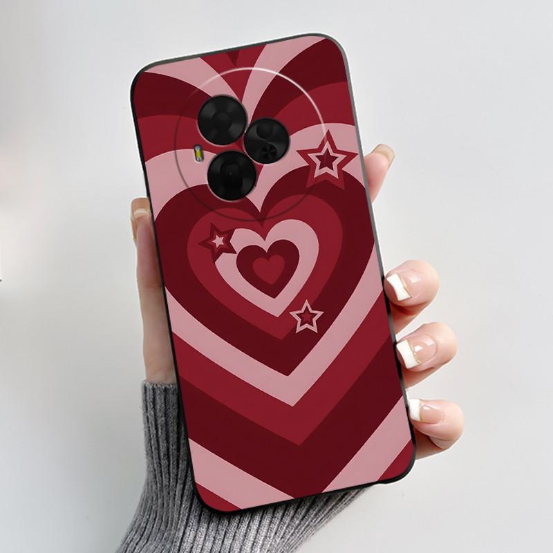 For TCL NxtPaper 60 Ultra Case Luxury Cute Love Rabbit Funny Black Matte Soft TPU Back Cover For Nxt Paper 60 Ultra Phone Case