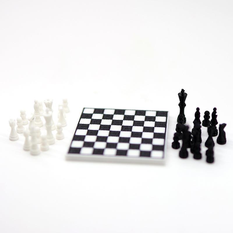 1:12 Dollhouse Miniature Chess Board Model