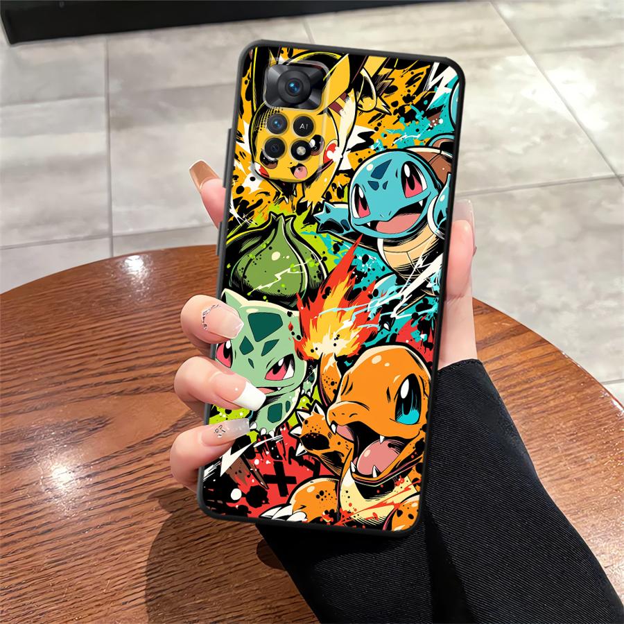 Cartoon Hot Pokemon Funda Phone Cover Case for Xiaomi Redmi Note 13 Pro Plus 10S 9S 11s 12s 7 8 14 11 10 9 12 Pro