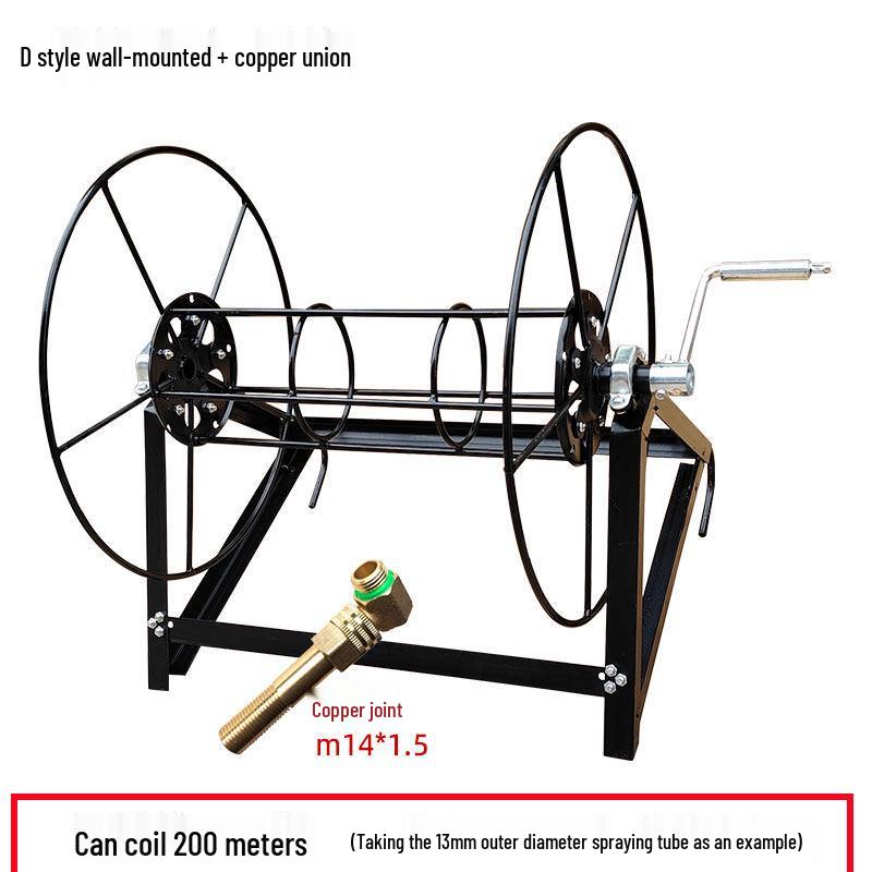Jordbruksslangvinda & Elektrisk Reputläggningsställ med Armeringsjärnslager