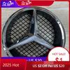 CFA1 2025 Hot For Mercedes Benz 18.5cm Hollow Style Car Front Grill Emblem W204 With Base For Mercedes Benz C CLASS W204 GLK W204 B W