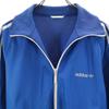 Adidas 70s Vintage Trefoil Logo Track Jacket M Blue Jersey Men's Used
