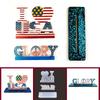 Love Flag Decoration Epoxy Mold Diy American Independence Day Desktop Ornaments Silicone Mold Resin Crafts for Gifts