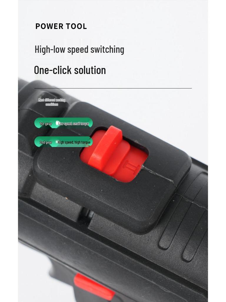 Multi-Function Cordless Impact Drill & Electric Screwdriver Set