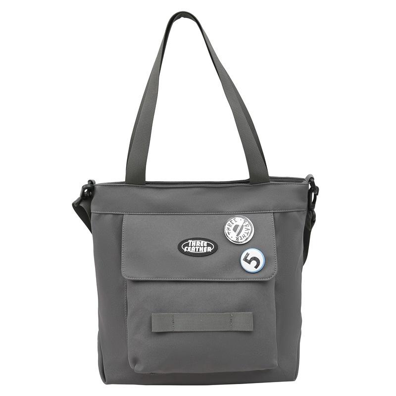 

Студентська сумка. Однотонна жіноча сумка через плече сірий