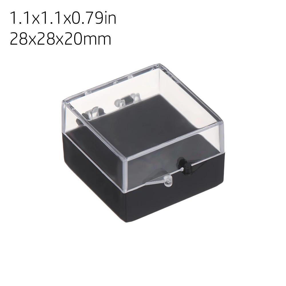 Square Round Plastic Transparent Storage Box Small Items Sundries Organizer Case Jewelry Beads Container Box Tools Accessories