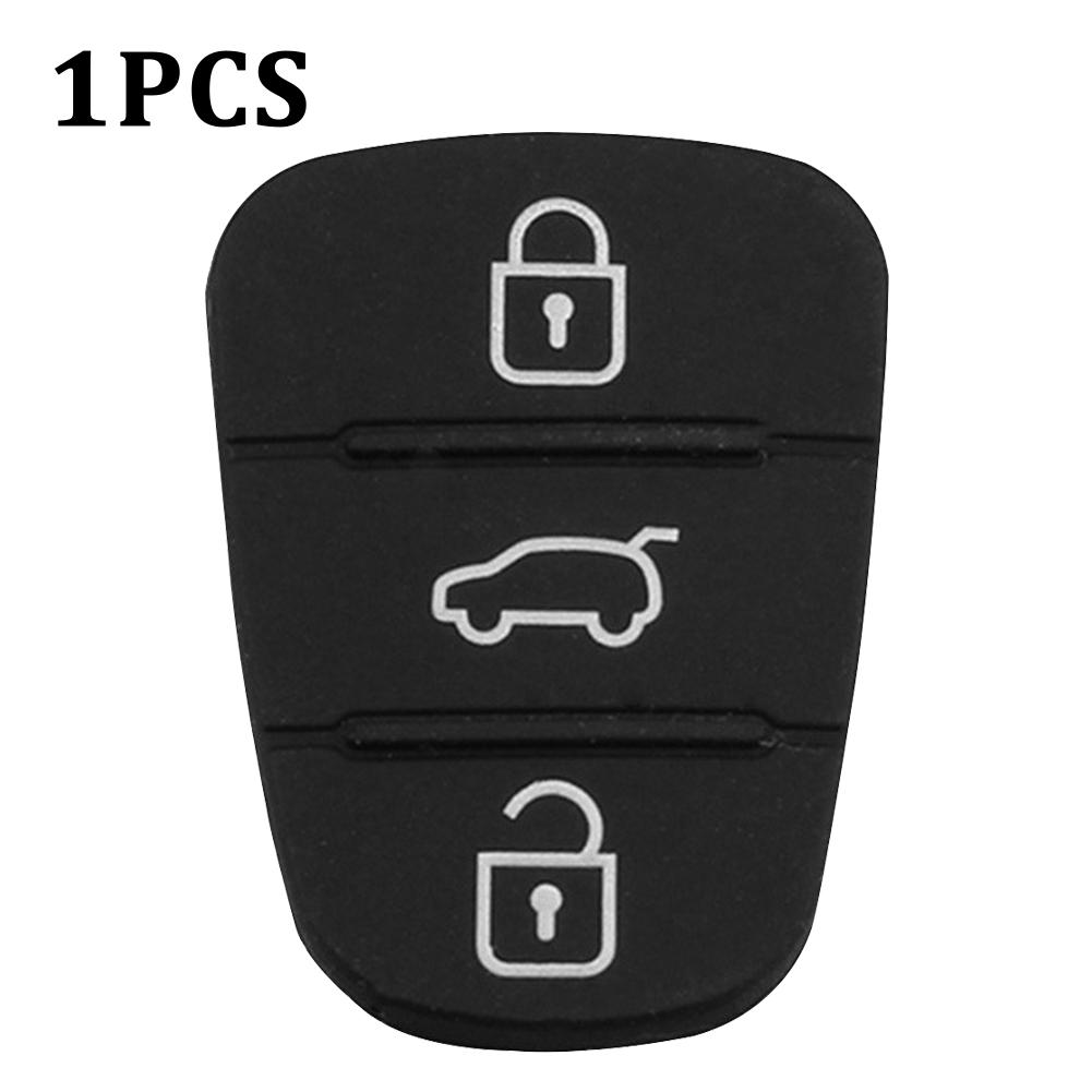 1/2PCS Replacement 3 Buttons Remote Key Fob Case Rubber Pad For Hyundai I10 I20 I30 IX35 Kia K2 K5 Rio Sportage Flip Key Parts