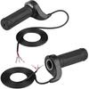 Full Twist Throttle Ebike Throttle 22.5mm / 0.88in Universal Electric Scooter Throttle with 3 Wires for Electric Scooters, Bicycles, Pocket Bikes,