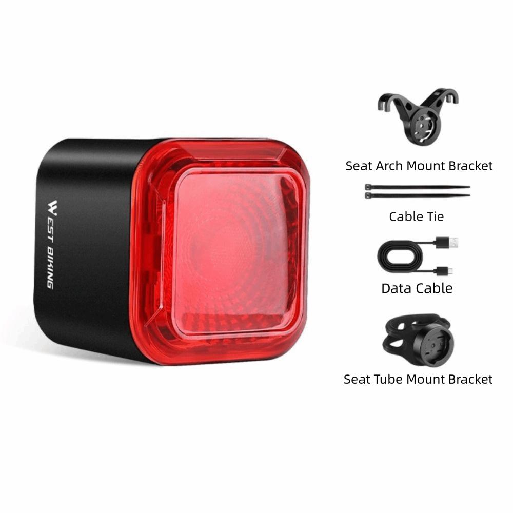 

IP55 Waterproof Digital Power Display Tail Light Auto Start/Stop Tail Light Outdoor Sports чорний