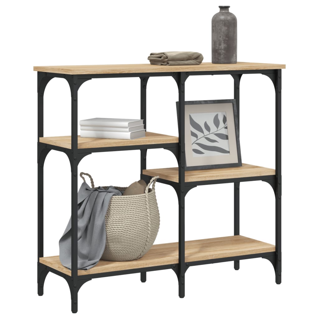 Console Table Sonoma Oak 80 X 29 X 75 Cm Particleboard