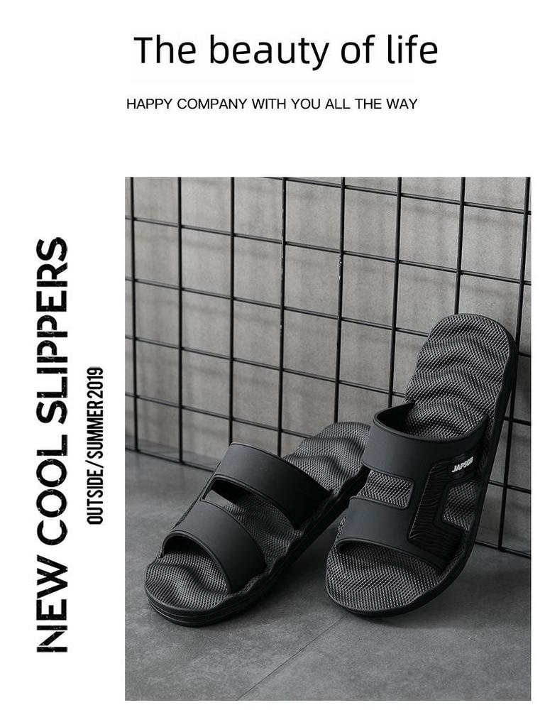 Pánské letní protiskluzové masážní sandály - Velká velikost venkovní koupelové žabky