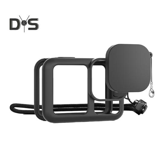 

Защитный чехол, набор крышек объектива, ударопрочный, ударопрочный, простая установка, силиконовый защитный чехол для GoPro HERO13 чёрный