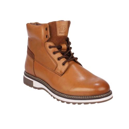 Dune London Mens Contor Leather Flat Heel Ankle Boots