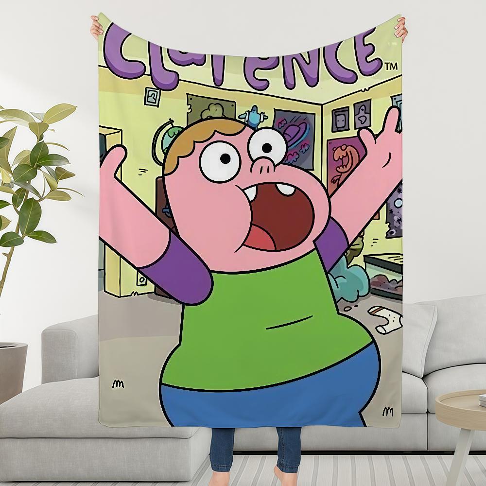 

Blanket Throw Super Cosy Plush Cartoon Living Room C-ClarenceS-ES Sofa CTHN Couch Childish Funny Birthday Gifts 30x40in
