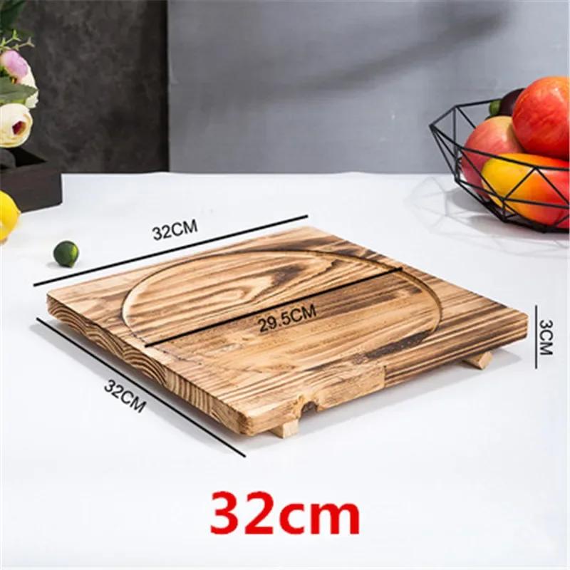 Wood Pot Holder Wooden Trivets Bowl Trivet Hot Stone pot Mat Korean Dolsot Plate Base Placemat Bibimbap Coaster Pan Dish board