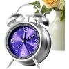Classic Desk Analog Alarm Clock Rechargeable Compact Design Easy-to-Read Display