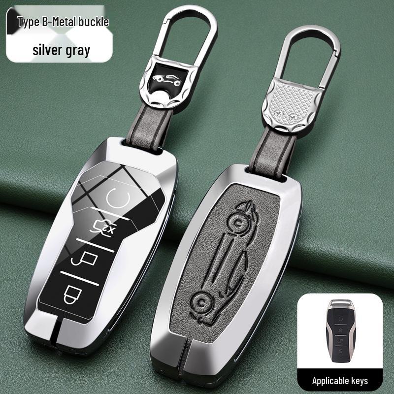 BYD Han, Tang DM, Qin PLUS, Song Pro/Max, Yuan Car Metal Key Case (2021 Model)