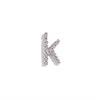 MamacitaSlay 316L Stainless Steel Mini Twisted 26 Initial Letters Charms DIY Necklace Bracelet Earrings Silver Color Accessories