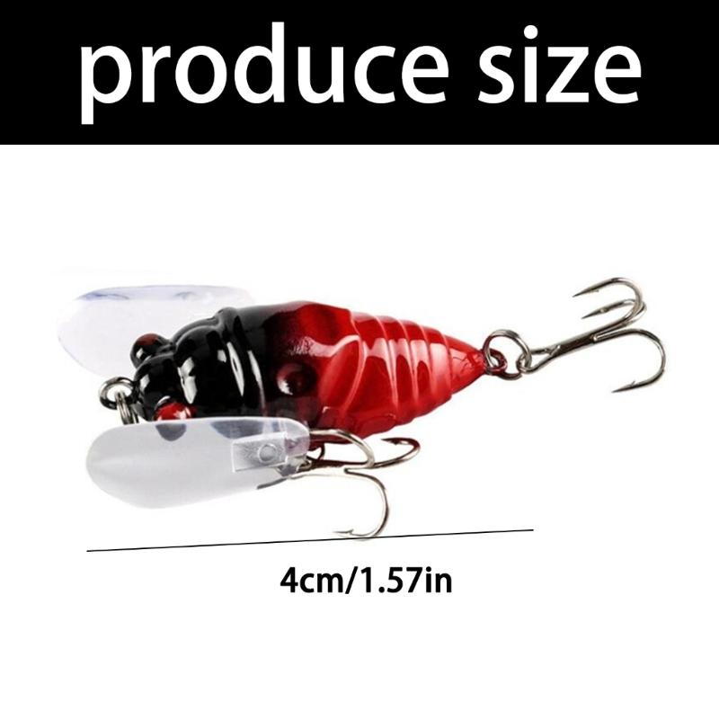 Pack of 8 5.50g Realistic Cicadas Fishing Lures With Colorful Color For Basses And Top Water Fishing In Freshwater Lake