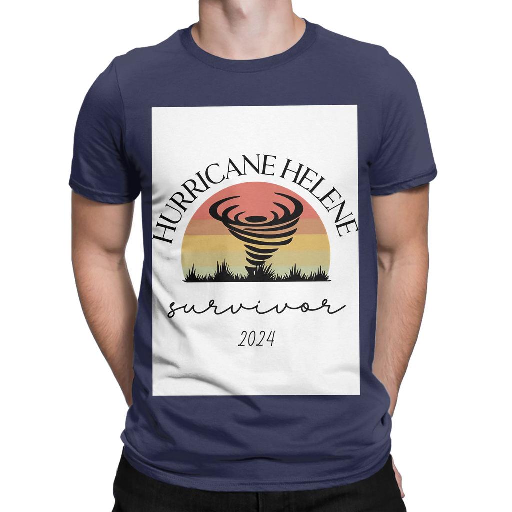 Hurricane Helene Shirt I Survived Hurricane Graphic 100 Cotton TShirt Hurricane Tops Tees For Unisex