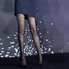 Women Sexy Tight Star Print Seamless-Pantyhose Stockings No-snagging Hose Sexy Lingerie-Patterned Tight Black White