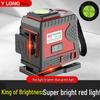 High-Precision Automatic Self-Leveling Infrared Laser Level with 12/16 Lines and Red/Green Light