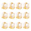 12pcs Transparent Cake Box Cupcak Dessert Pastry Baking Packaging Boxes Container Wedding Birthday Party Supplies Gifts Decor