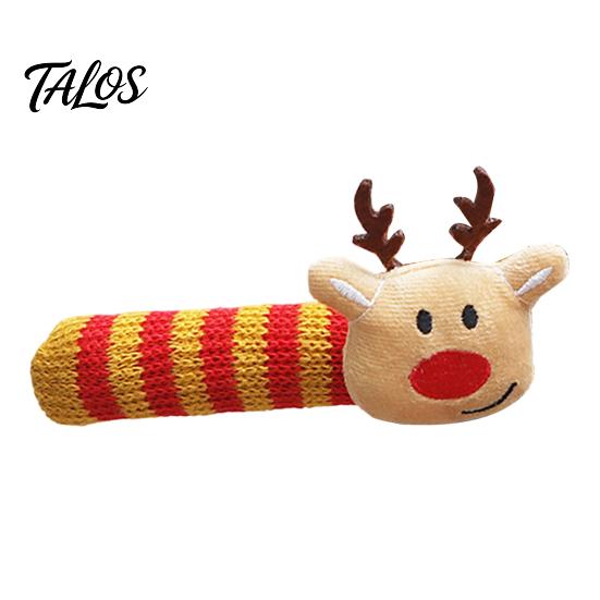 Protective Door Knob Gloves Knitted Christmas Doorknob Covers, Santa Reindeer Decor, Anti‑Slip Protector Sleeves, Handle Guards Cushion Pads, Floor