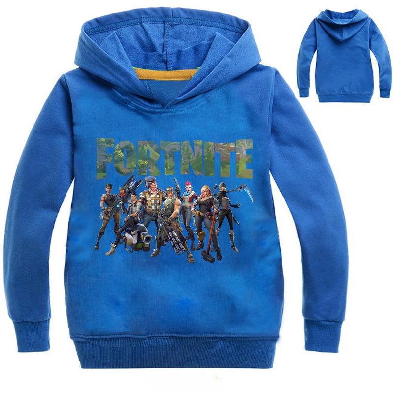 Fortnite Kids Hoodie Boys Girls Jumper Sweatshirt Pullover Jumpsuit With Comfortable Cotton Blend Fabric