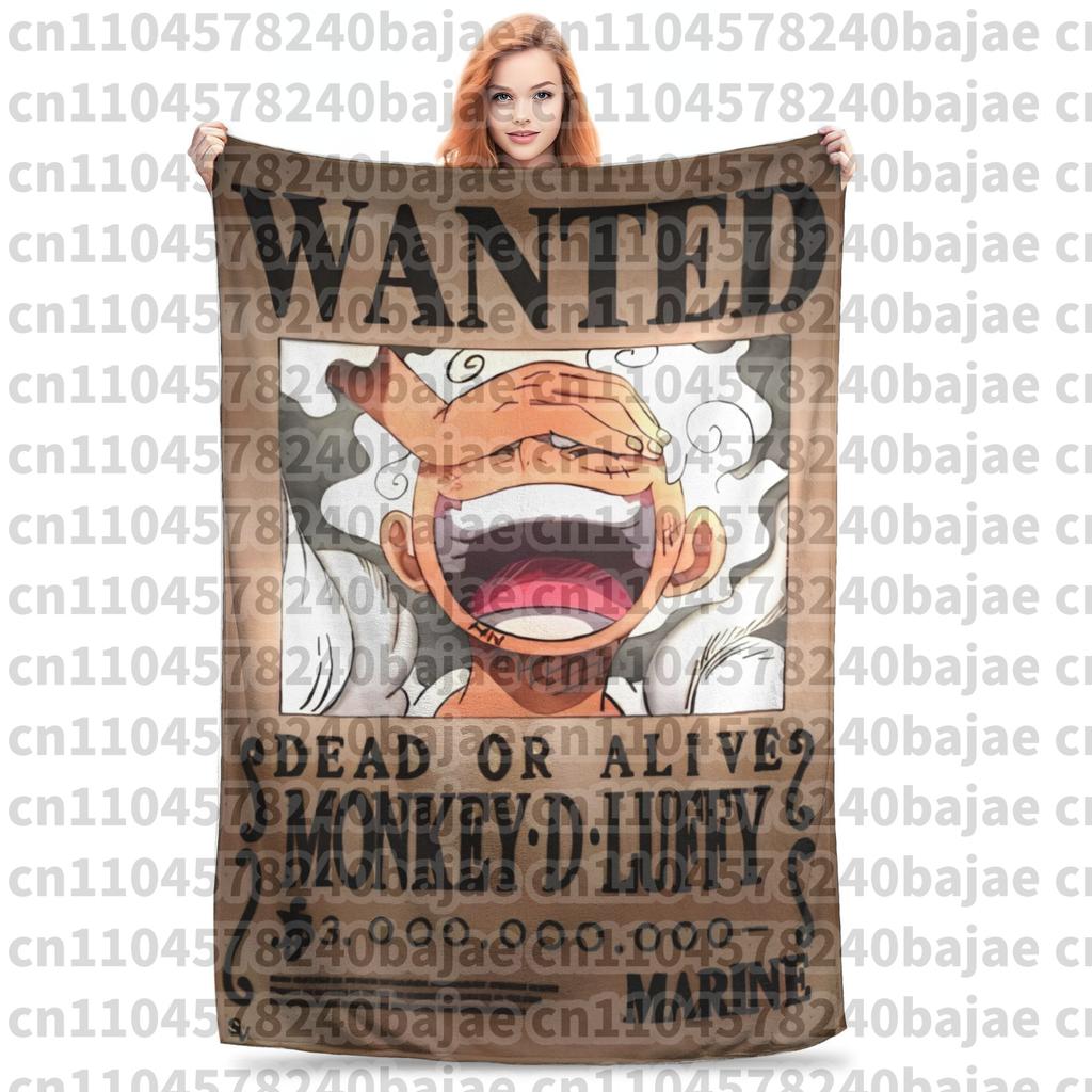 Luffy one piece Throw Blanket for Couch Fuzzy Soft Plush Blanket 50x60 Inches Multi-size Bedspread for All Seasons
