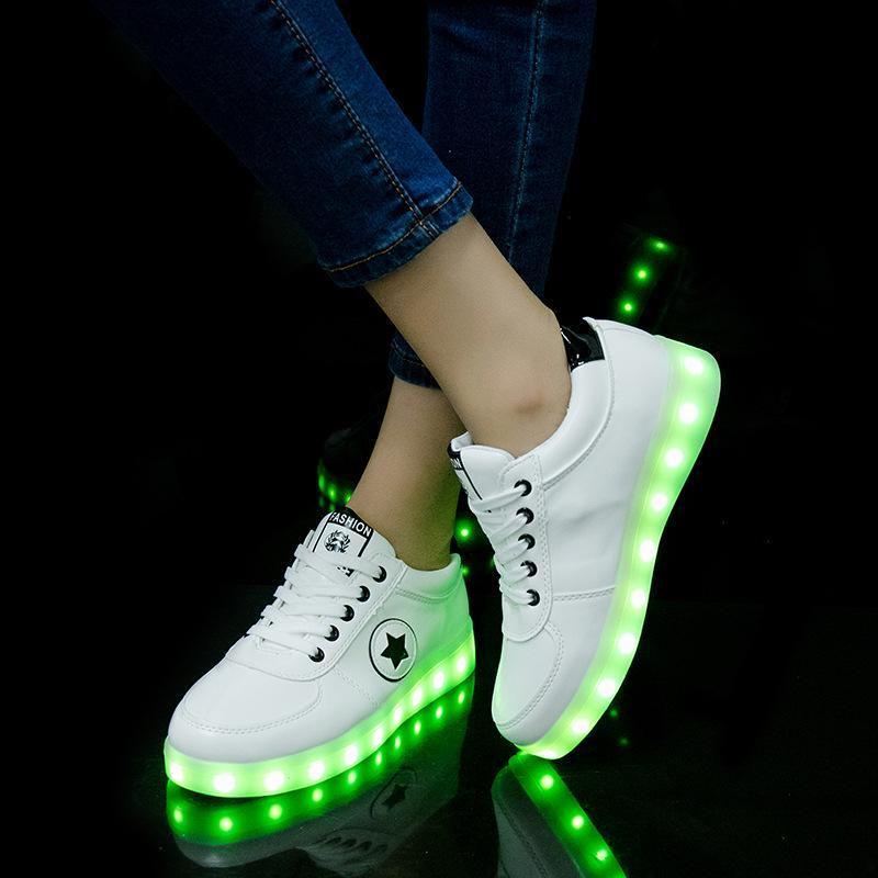 Stylish And Breathable Luminous Led Lighted Fashion Flats Kids Shoes Sneakers Sports
