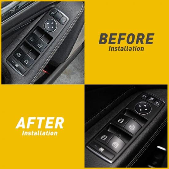 For Benz E200 ML350 ML500 CLS550/ML63 AMG 2012-15 Window Switch Button Cap Cover