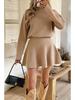 Seventeen Colors Slim Fit Half High Collar Knit Dress in Five Sizes